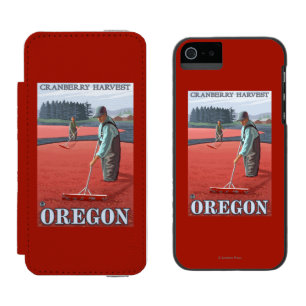 Cranberry Bogs Harvest Vintage Travel Poster