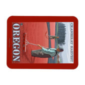 Cranberry Bogs Harvest Vintage Travel Poster Magneet (Horizontaal)