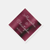 Cranberry Burgundy Wedding or Reception Servet (Hoek)