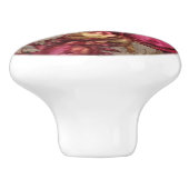 Cranberry Ceramic Knob. Keramische Knop (Zijkant)