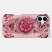 Cranberry Cherry AI-kunst iPhone Hoesje (Achterkant horizontaal)