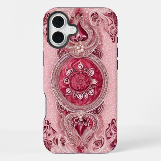 Cranberry Cherry AI-kunst iPhone Hoesje (Achterkant)