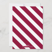 Cranberry Christmas zwangerschapsaankondiging Kaar Feestdagenkaart (Achterkant)