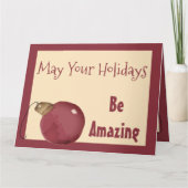 Cranberry Cream Kerstmis Wenskaart Kaart (Voorkant)