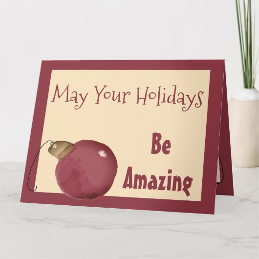 Cranberry Cream Kerstmis Wenskaart Kaart (Voorkant)