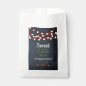 Cranberry en Popcorn Rustic Chalkboard Kerstmis Bedankzakje (Voorkant)