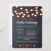 Cranberry en Popcorn Rustic Chalkboard Kerstmis Kaart (Voorkant)