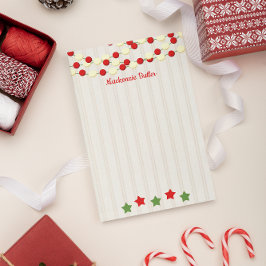 Cranberry en Popcorn Rustic Kerstmis Post-it® Notes