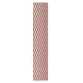 Cranberry en White Polka Dot Medium Tafelloper (Voorkant)
