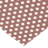 Cranberry en White Polka Dot Medium Tafelloper (Hoek)