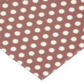 Cranberry en White Polka Dot Tafelkleed (Gekanteld)