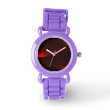 Cranberry en zwart licht horloge
