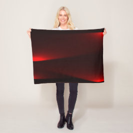 Cranberry En Zwarte Lichten Fleece Deken