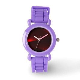 Cranberry En Zwarte Lichten Kijk Horloge