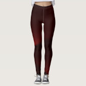 Cranberry En Zwarte Lichten Leggings (Voorkant)