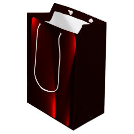 Cranberry En Zwarte Lichten Middelgrote Cadeautas