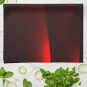 Cranberry En Zwarte Lichten Theedoek (Gevouwen)