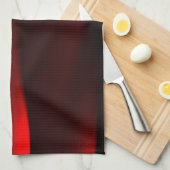 Cranberry En Zwarte Lichten Theedoek (Quarter Fold)