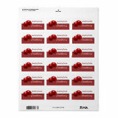 Cranberry-etiketten Etiket (Full Sheet)