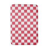Cranberry fizz checkerboard pattern badmat (Voorkant Verticaal)