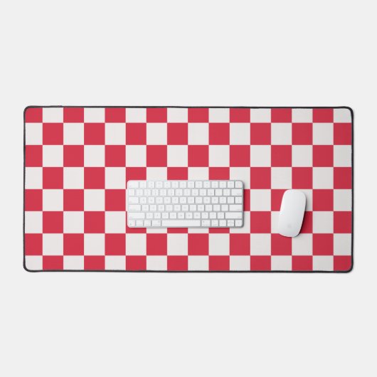 Cranberry fizz checkerboard pattern bureaumat (Keyboard & Muis)