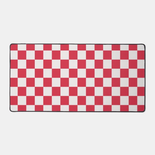 Cranberry fizz checkerboard pattern bureaumat (Voorkant)