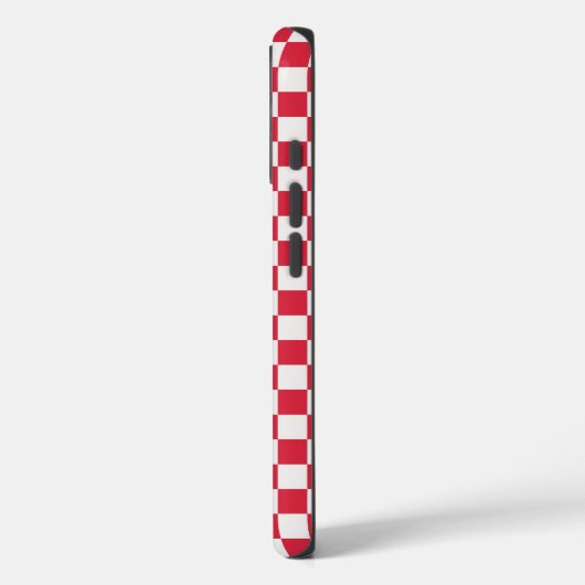 Cranberry fizz checkerboard pattern Case-Mate iPhone case (Achterkant / Links)