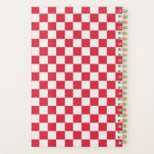 Cranberry fizz checkerboard pattern planner (Achterkant)
