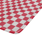 Cranberry fizz checkerboard pattern snijplank (Hoek)