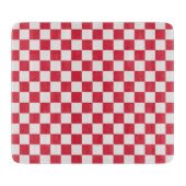 Cranberry fizz checkerboard pattern snijplank (Voorkant)