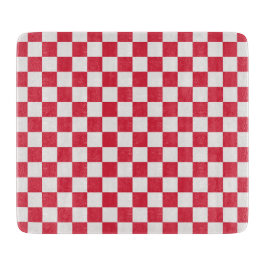 Cranberry fizz checkerboard pattern snijplank