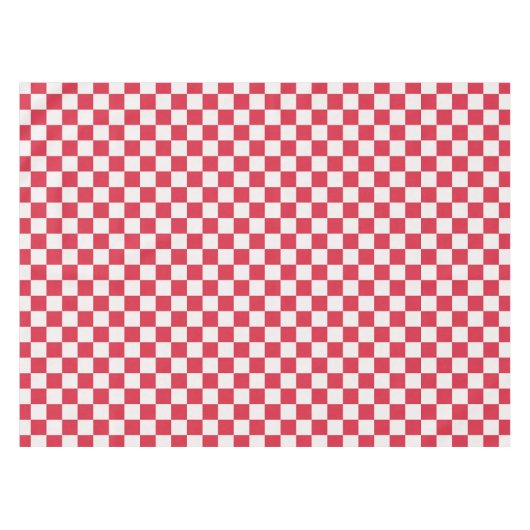 Cranberry fizz checkerboard pattern tafelkleed (Voorkant (Horizontaal))