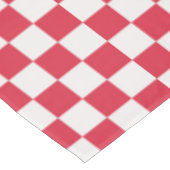Cranberry fizz checkerboard pattern tafelkleed (Gekanteld)