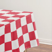 Cranberry fizz checkerboard pattern tafelkleed (Voorbeeld)