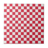Cranberry fizz checkerboard pattern tegeltje (Voorkant)