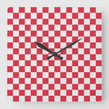 Cranberry fizz checkerboard pattern