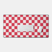 Cranberry fizz schaakbordpatroon bureaumat (Keyboard & Muis)