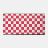 Cranberry fizz schaakbordpatroon bureaumat (Voorkant)
