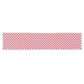 Cranberry fizz schaakbordpatroon korte tafelloper (Horizontaal)