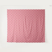 Cranberry fizz schaakbordpatroon wandkleed (Voorkant (horizontaal))