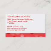 Cranberry Fizz white stripe-visitekaartje Visitekaartje (Achterkant)