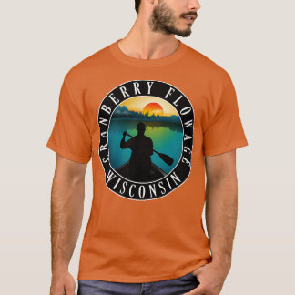 Cranberry Flowage Wisconsin Kanoën T-shirt