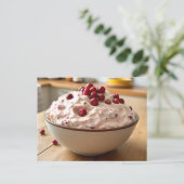 Cranberry Fluff Recipe Card Briefkaart (Staand voorkant)