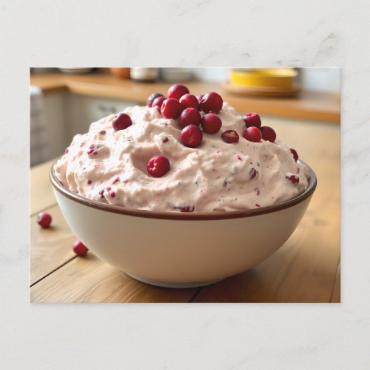 Cranberry Fluff Recipe Card Briefkaart (Voorkant)