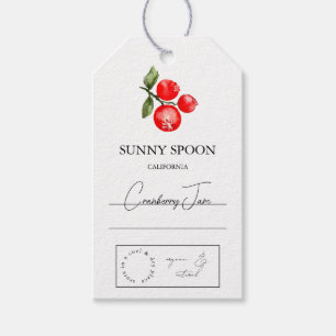 Cranberry Hang-Label Cadeaulabel