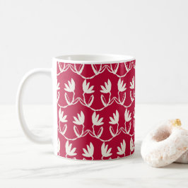 Cranberry Holiday Floral Koffiemok