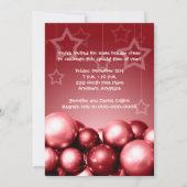 Cranberry Holiday Party - Aangepaste uitnodigingen (Achterkant)