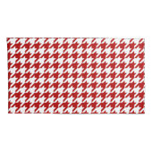 Cranberry Houndstooth Pattern Pillow Hoesjes Kussensloop (Achterkant-Rechts)