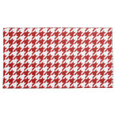 Cranberry Houndstooth Pattern Pillow Hoesjes Kussensloop (Voorkant-Rechts)