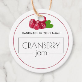 Cranberry Jam Eigen productlabel Ophangen Labels